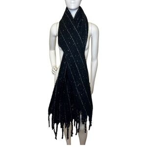 Steve Madden Women's Multicolor Winter Scarf with Fringe Detailing NWT
